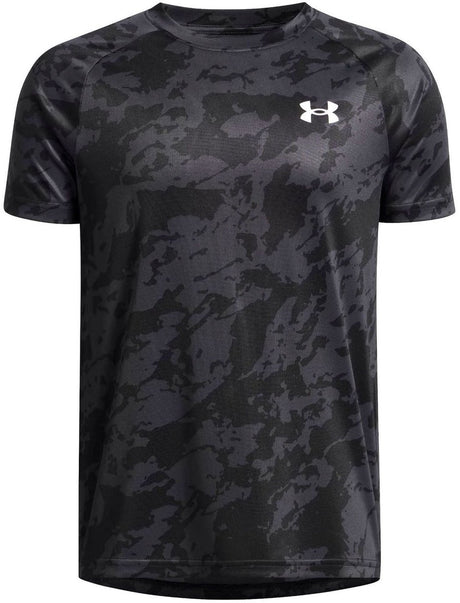 Under armour ua tech 2.0 ss-blk sportstrøje til drenge - sort - antracit - hvid