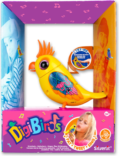 Silverlit digibirds enkelt kakadue - interaktiv fugl