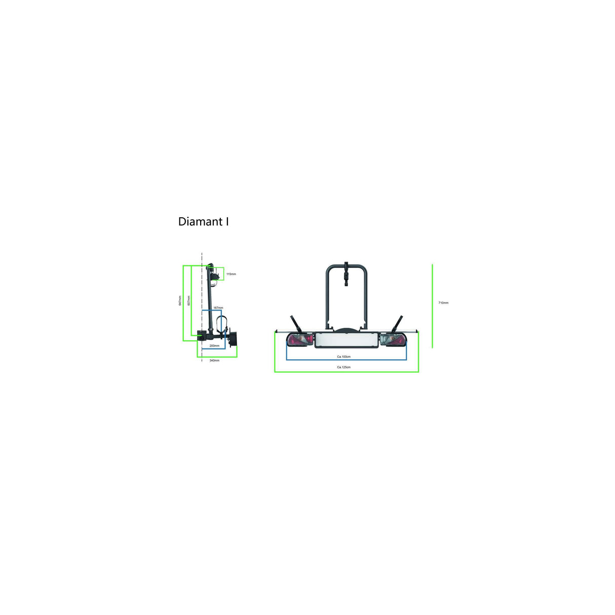 Pro-user pro user diamond 1 cykelholder - cykelholdere - aluminium sort