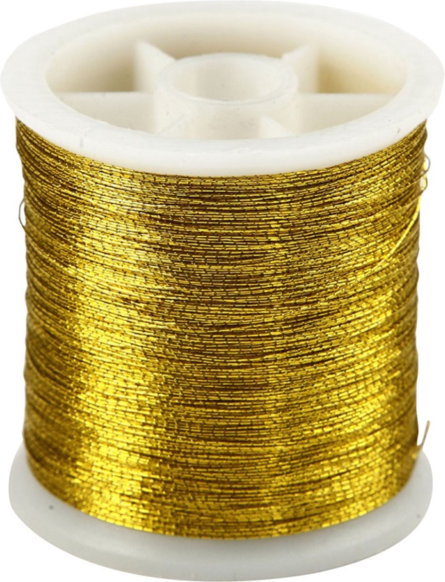 Creativ company cc nylon sytråd 100 m guld