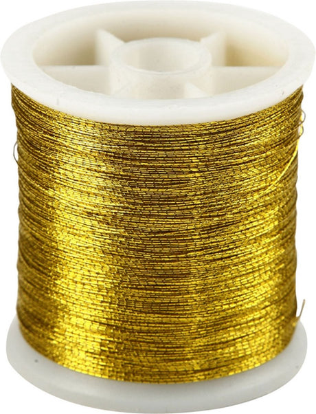 Creativ firma sytråd, tykkelse 0,15 mm, guld, 100 m 1 rulle