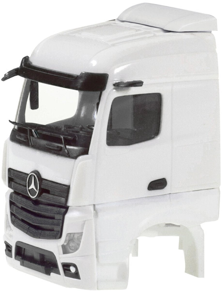 Herpa mercedes benz actros s. 2,5 + sideventilation, hvid (2 stk.)