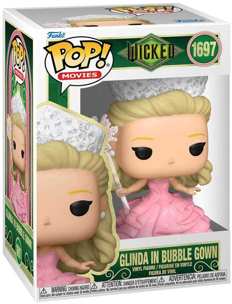 Funko wicked glinda i boblekjole vinyl figur 1697 pop! flerfarvet