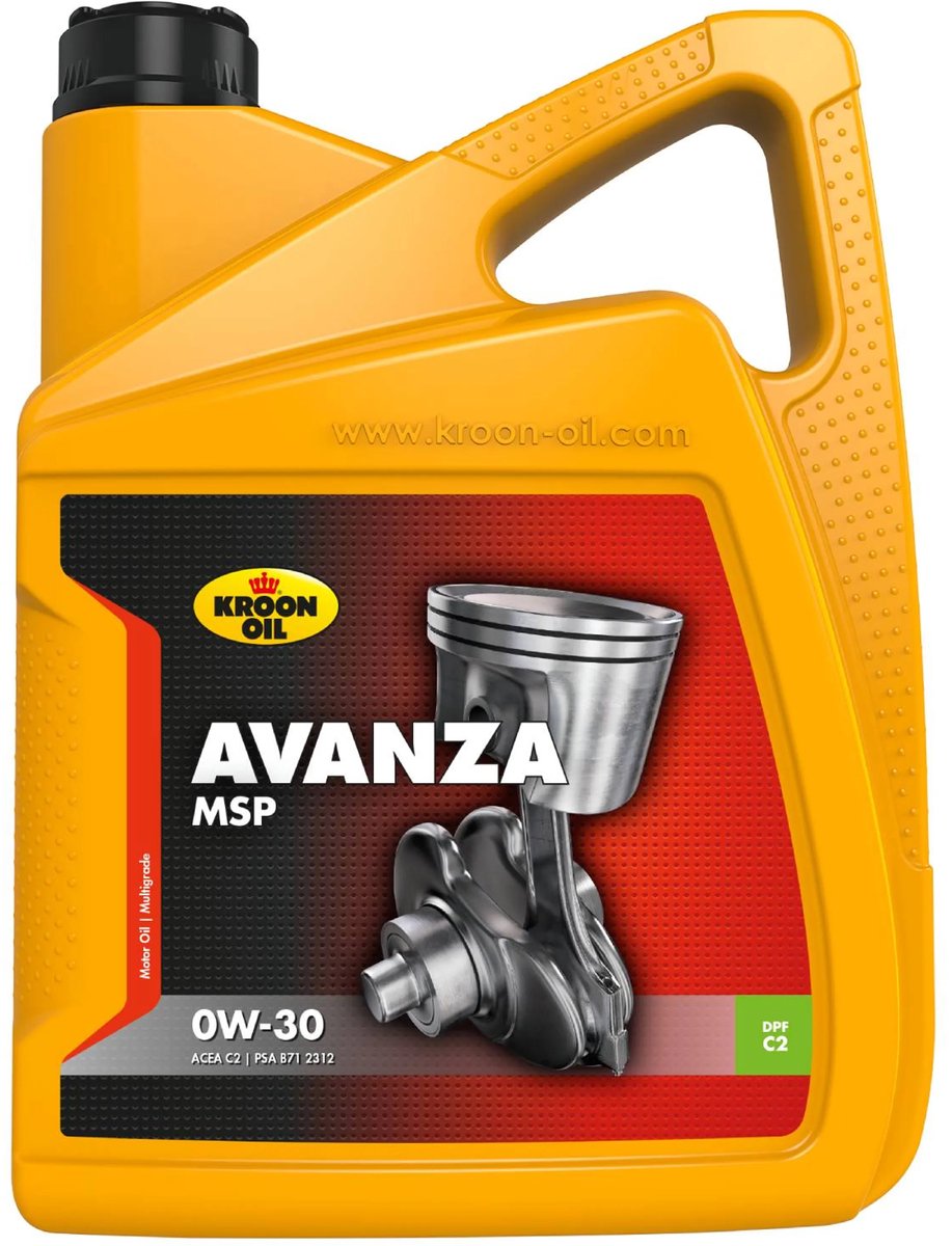 Kroon-olie avanza msp - 0w-30 motorolie - fuldsyntetisk - 5000ml - ingen farve