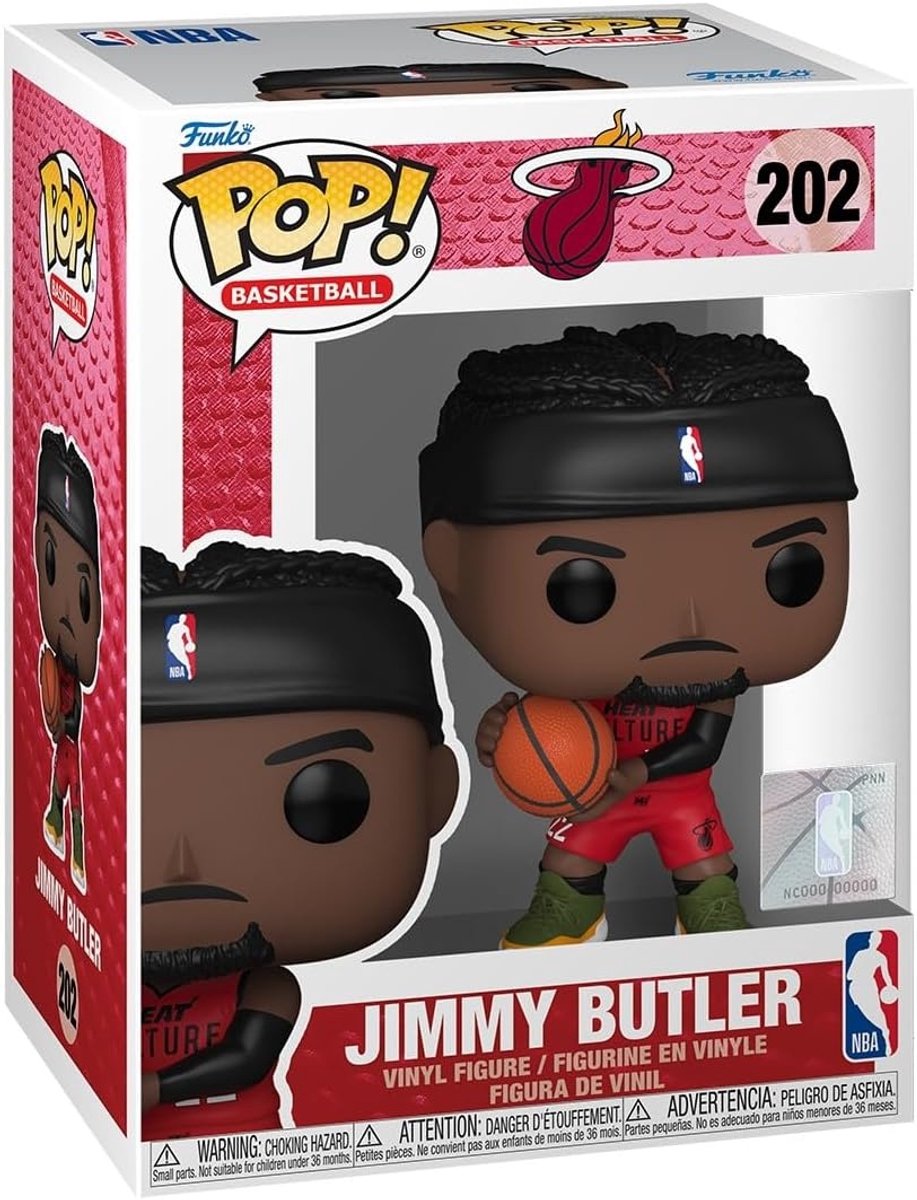 Funko NBA Legends Pop! sports vinyl figur varme- jimmy butler (ce 24) 9 cm