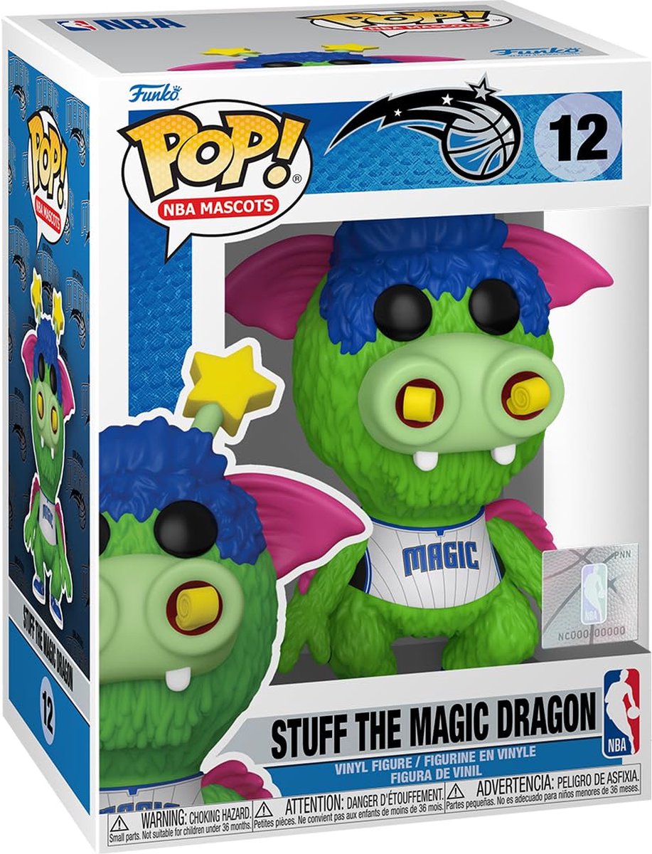 Funko pop! NBA Mascots: Orlando Magic - Stuff the Magic Dragon #12