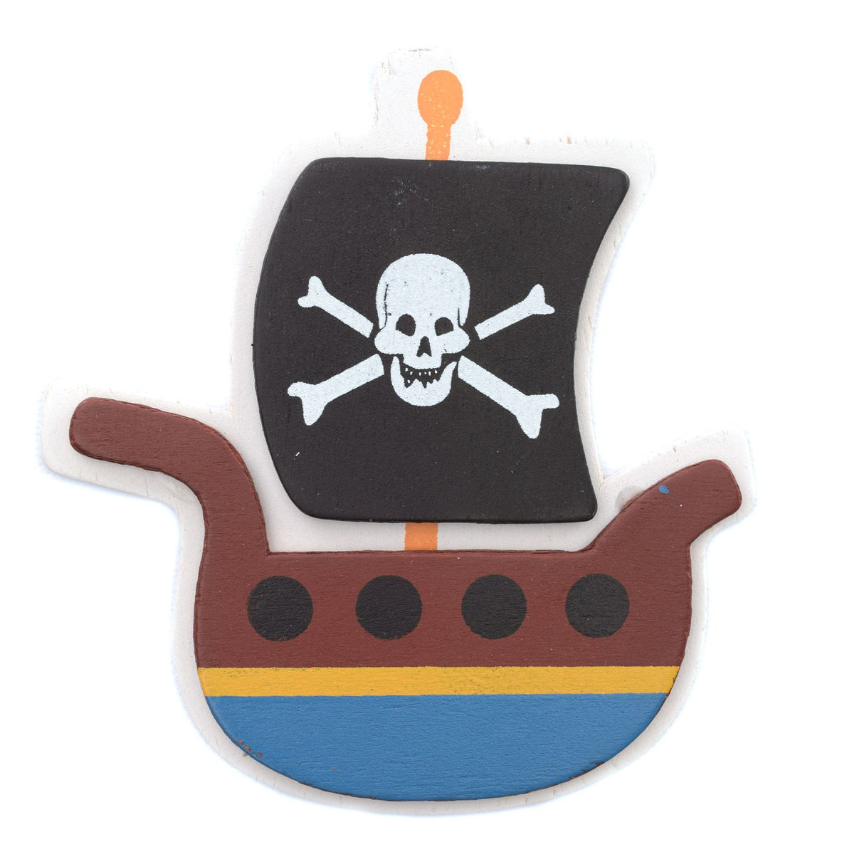 Darice • malede træformer piratbåd 9,5x8,9x0,5cm
