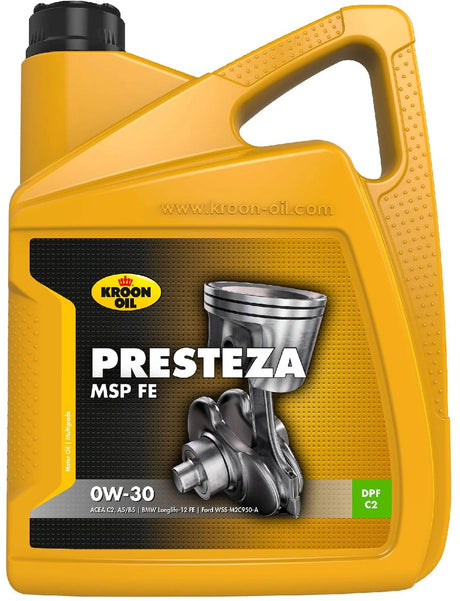 Kroon-olie - presteza msp - longlife-12 fe - 5 liter - fuldsyntetisk 0w-30