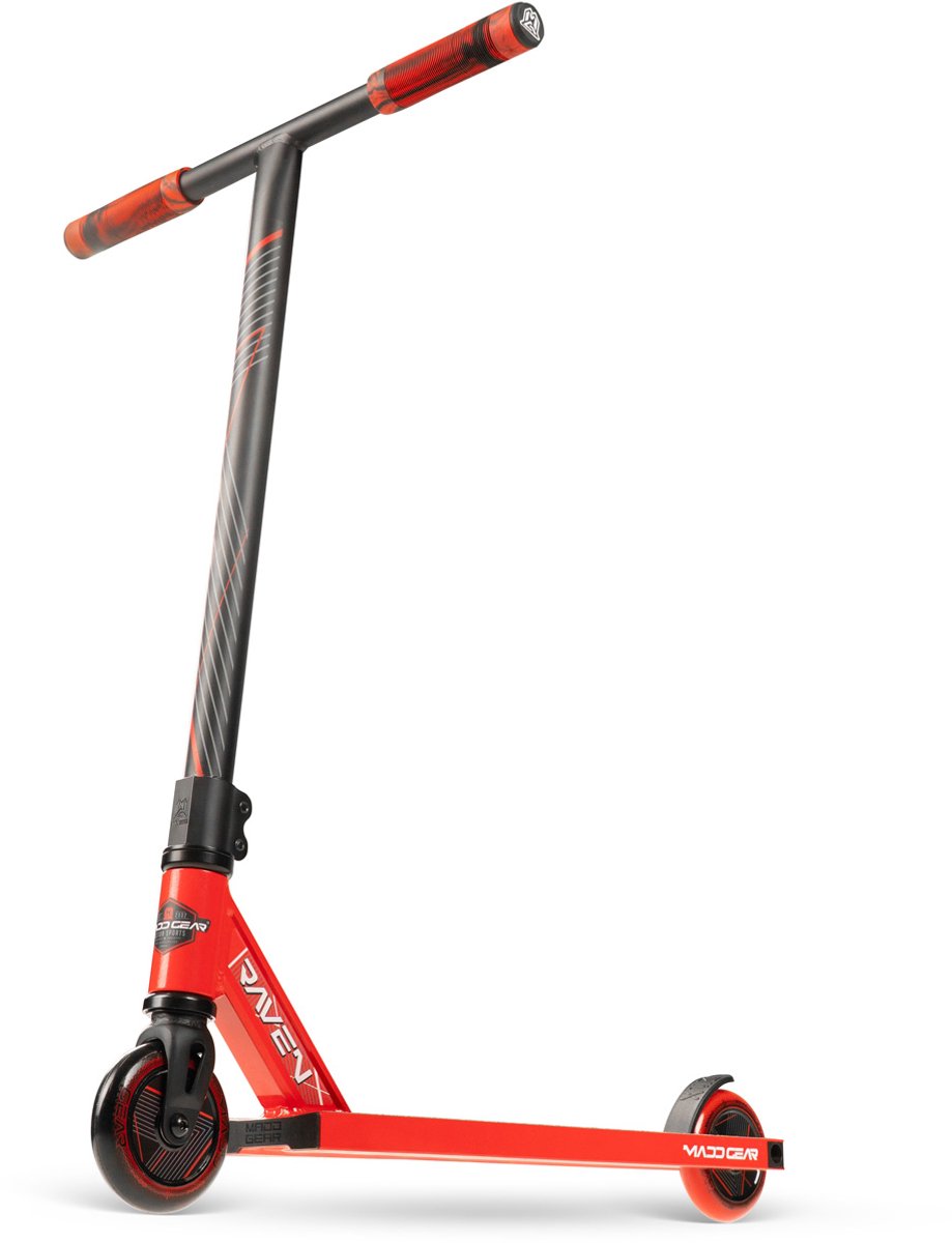 Madd gear stunt scooter - mg1 rød - fra 5 år eller 110 cm - ultralet pro deck - 100 mm hjul - perfekt til begynderen