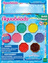 Aquabeads refill juvel perle pakke - 800 juvel perler i 8 farver