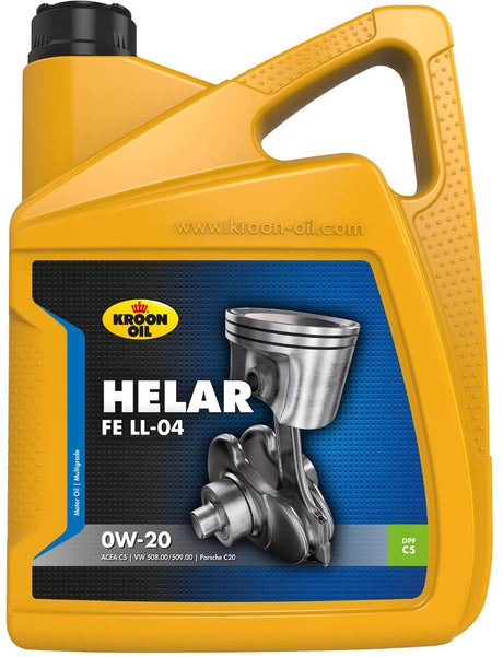 Kroon-olie kronolie - helar fe ll-04 - syntetisk 04 0w-20 motorolie - 5 liter - klar