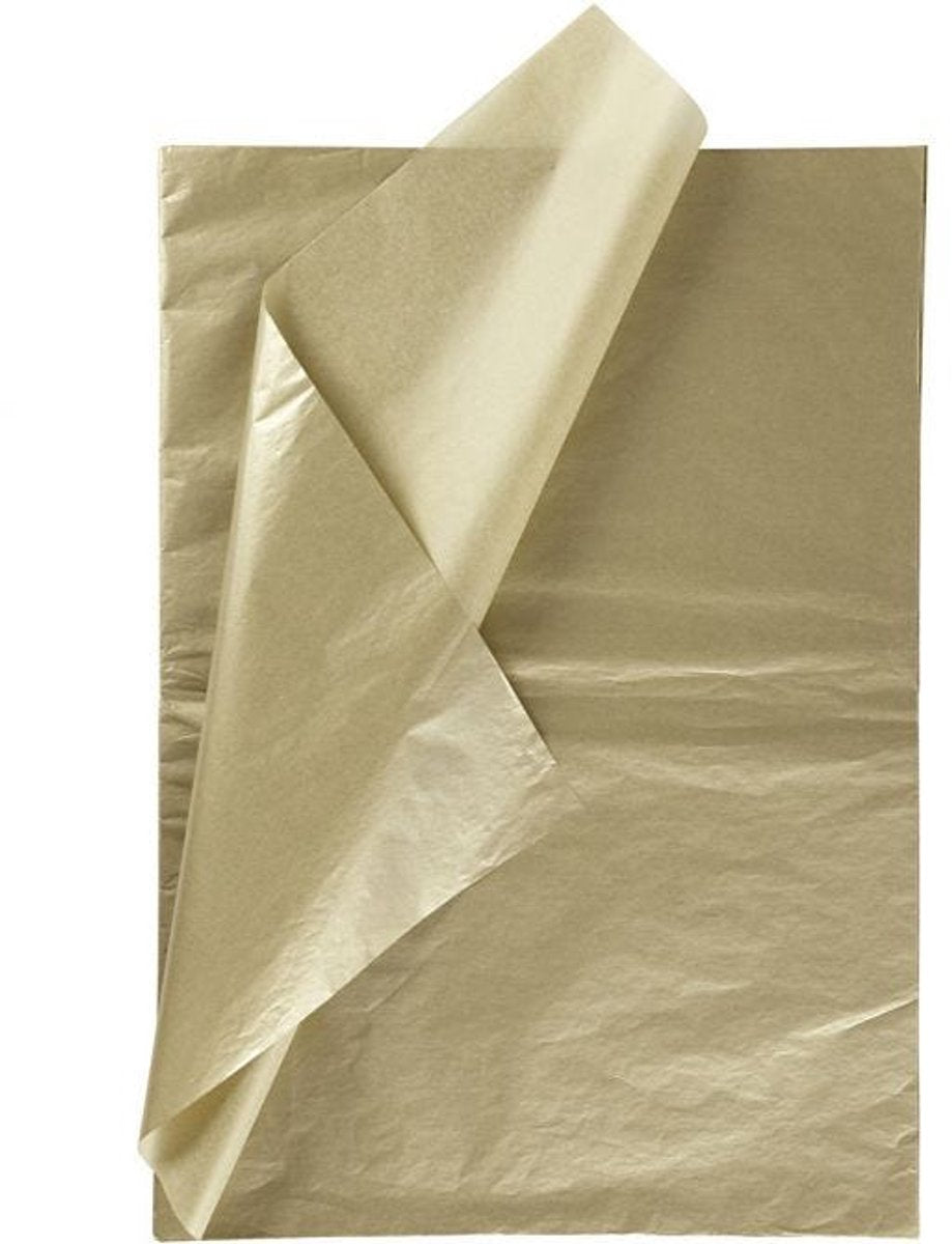 Creativ Company Tissue Paper Gold 6 Sheets 14 Gr, 50x70cm