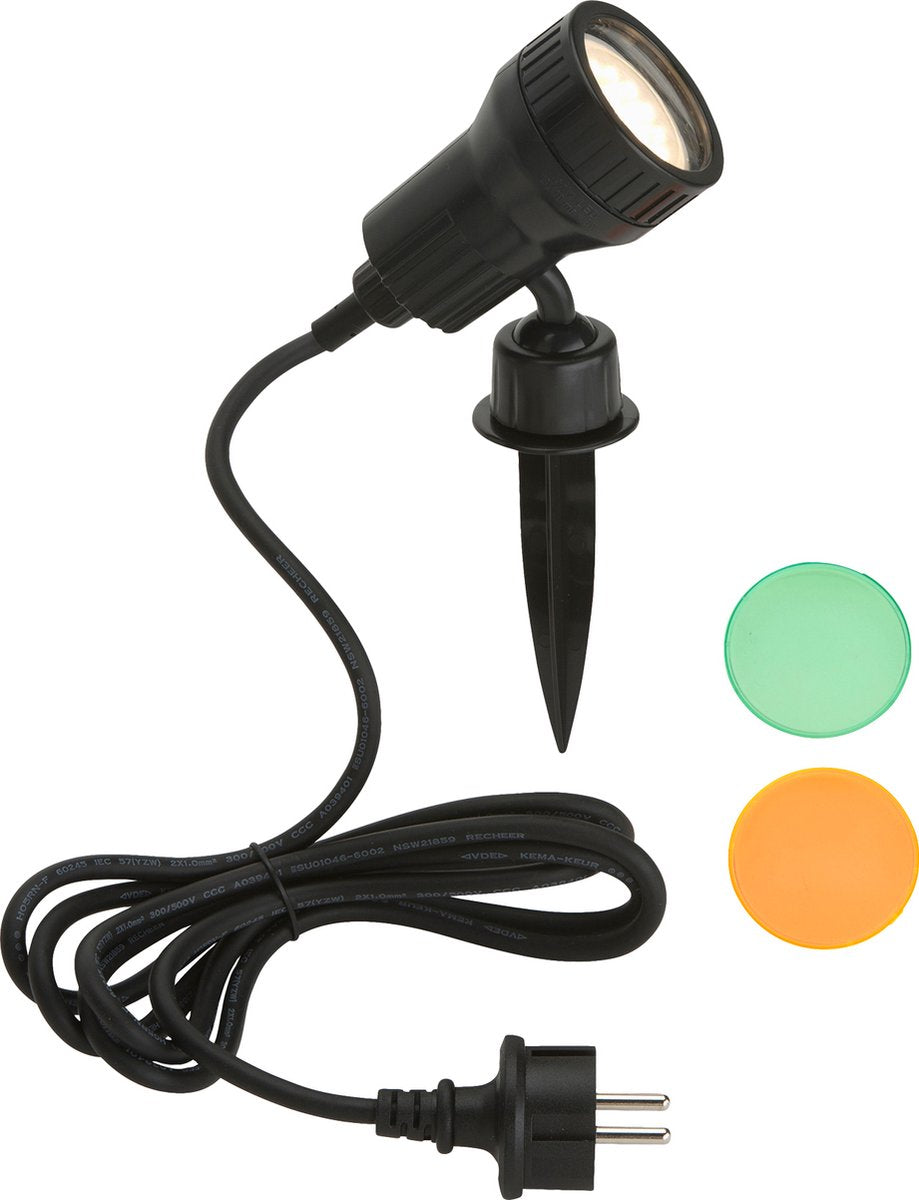 Briloner - jordspot - spikespot - udendørslamper inkl. gu10 - 3.000 k - 3w - ip44