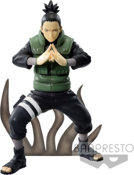 Banpresto co., ltd. naruto shippuden - vibrationsstjerner - shikamaru figur 17 cm