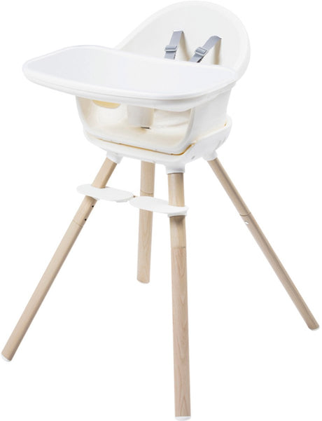 Maxi-cosi moa 4-i-1 vokse-med høj stol - 6 måneder-7 år (0-25 kg) - ud over hvid - småbørns skammel og et lille skrivebord med stol