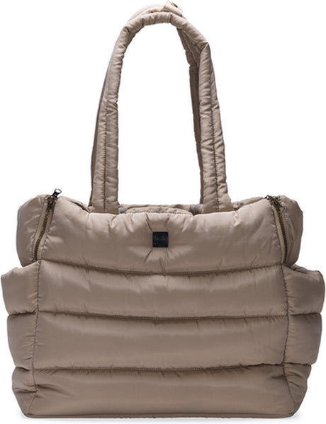 Designed by lotte draagtas hond tico - hondentas - voor kleine honden - beige - 42x20x35 cm
