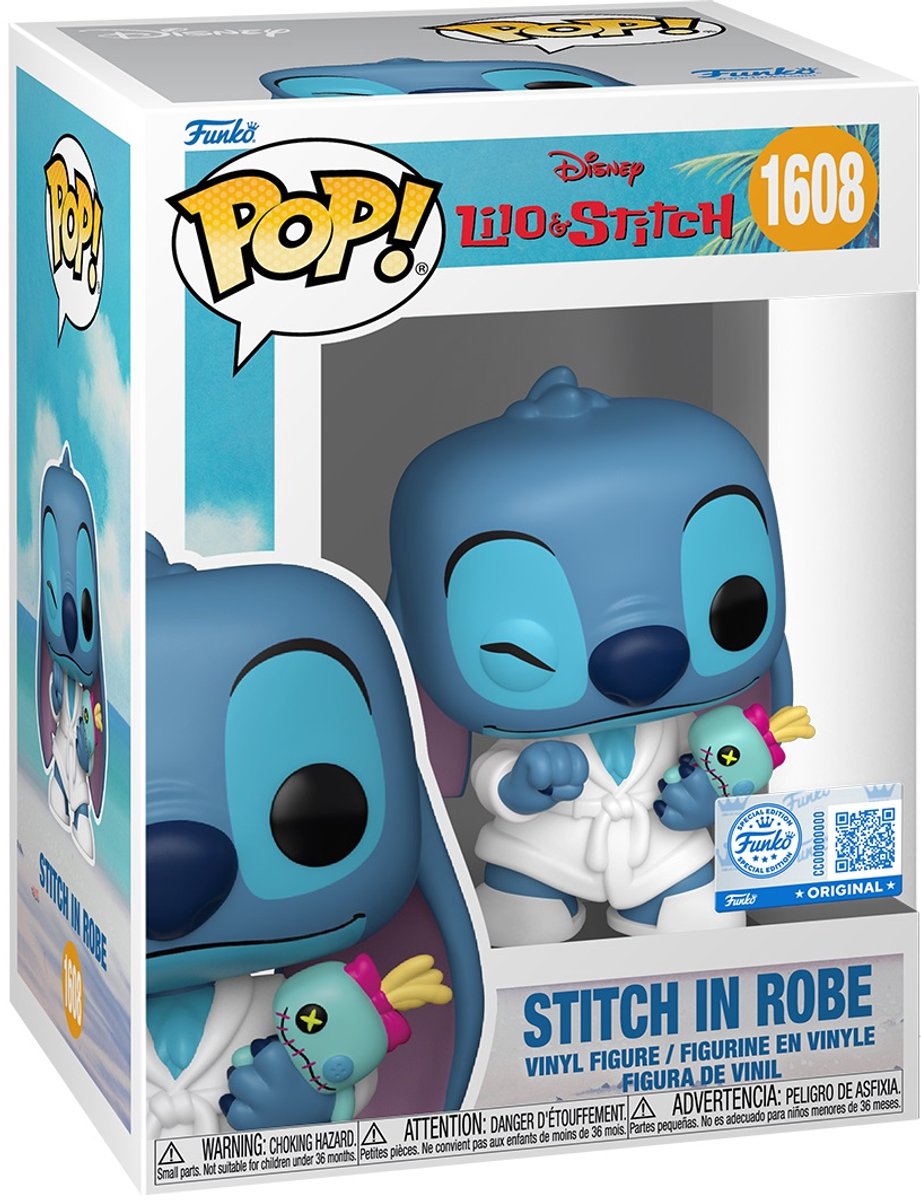 Funko lilo stitch stitch in robe vinyl figur 1608 unisex pop! - neutral - standard