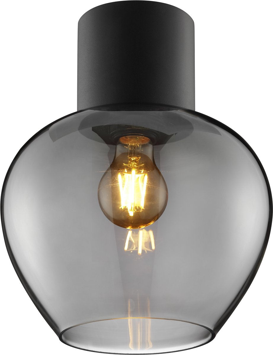 Brilliant ligari - loftslampe - ø 23 cm - e27 max 1x20w - sort røg