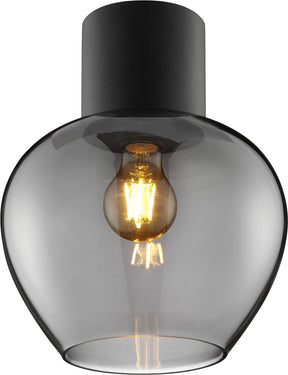 Brilliant ligari - loftslampe - ø 23 cm - e27 max 1x20w - sort røg