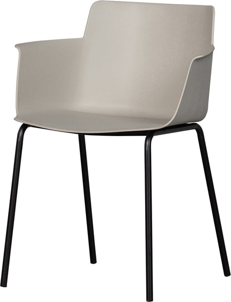 Woood foppe spisestuestol - plast metal - tåge - 80x53x55