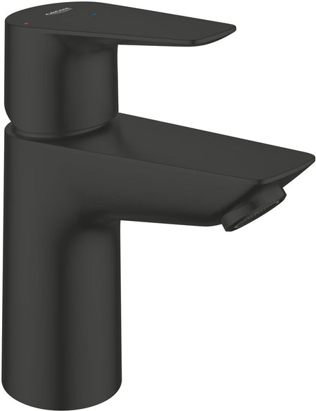 Grohe start edge s-størrelse håndvask blandingsbatteri – energibesparende (es) – blyfri (nul) – push-open – mat sort
