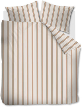 Vtwonen fun stripe dekbedovertrek - lits-jumeaux - 240 x 220 cm - naturel