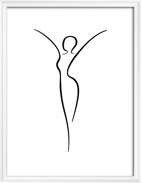 Walther silhouette - houten lijst - fotoformaat 30x40 cm - wit