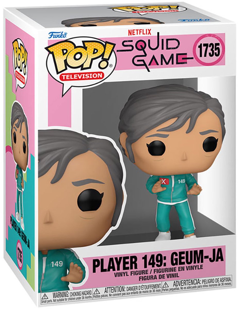 Funko squid game player 149: geum-ja vinyl figur 1735 unisex pop! - neutral - standard