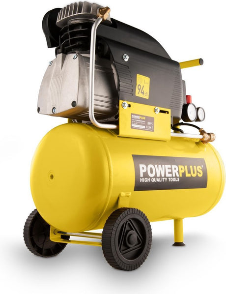 Powerplus powx1735 kompressor - luftkompressor - 1500w - 8 bar - 24l tankkapacitet