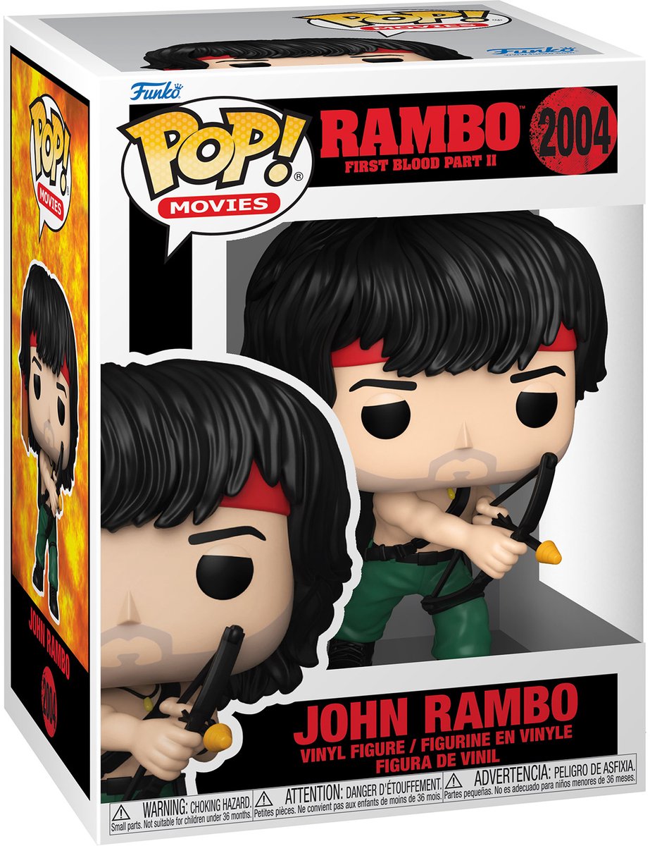 Funko rambo john rambo vinylfigur 2004 unisex pop! - neutral - standard