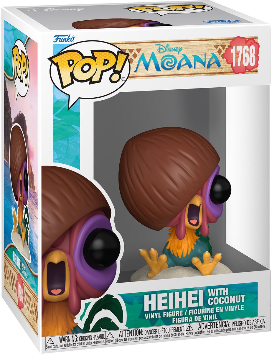 Funko pop! disney: moana - hei hei med kokos #1768