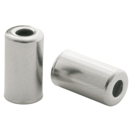 Kabelhatte messing 5 mm sølv 200 stykker
