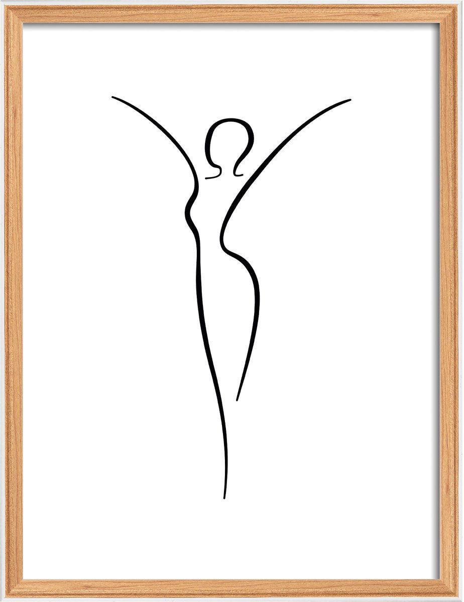 Walther silhuet - træramme - fotostørrelse 30x40 cm - bøg