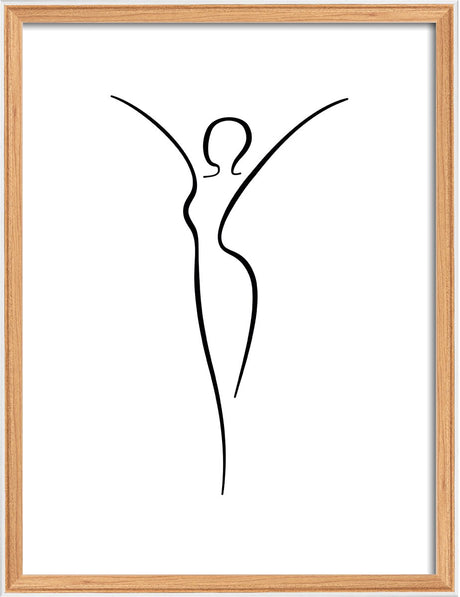 Walther silhuet - træramme - fotostørrelse 30x40 cm - bøg