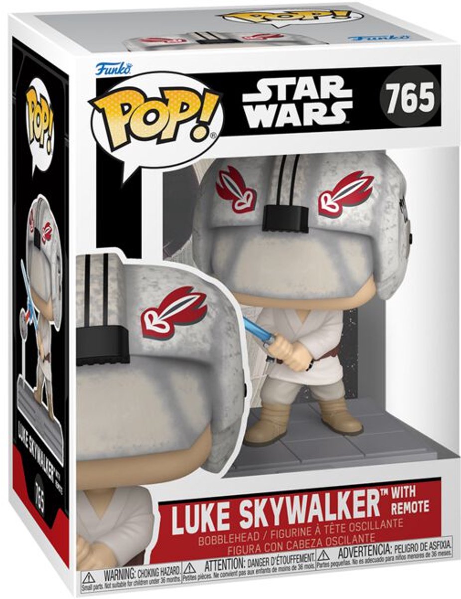 Funko star wars luke skywalker med fjernbetjening vinyl figur 765 unisex pop! - neutral - standard