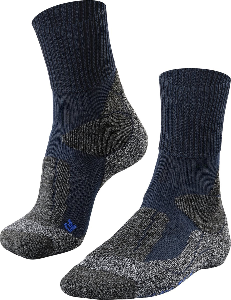 Falke tk1 cool anti-blister tykt lyocell funktionelt materiale gåstrømper herre blå - str. 42-43