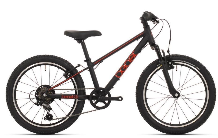 Bikefun børnecykeldyr 26 tommer med Shimano 6 gear og V-bremser - sort rød