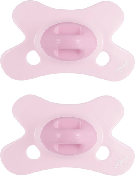 Difrax fopspeen dental - 0 tot 6 maanden - lichtroze - 2 stuks