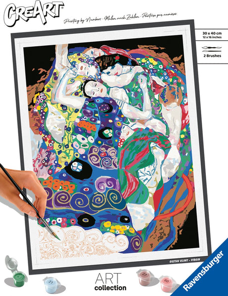 Ravensburger virgin (klimt) - maleri efter tal for voksne