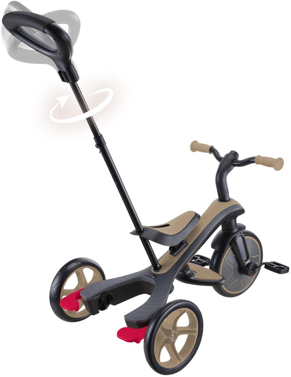 Globber trike 4 i 1 i brun
