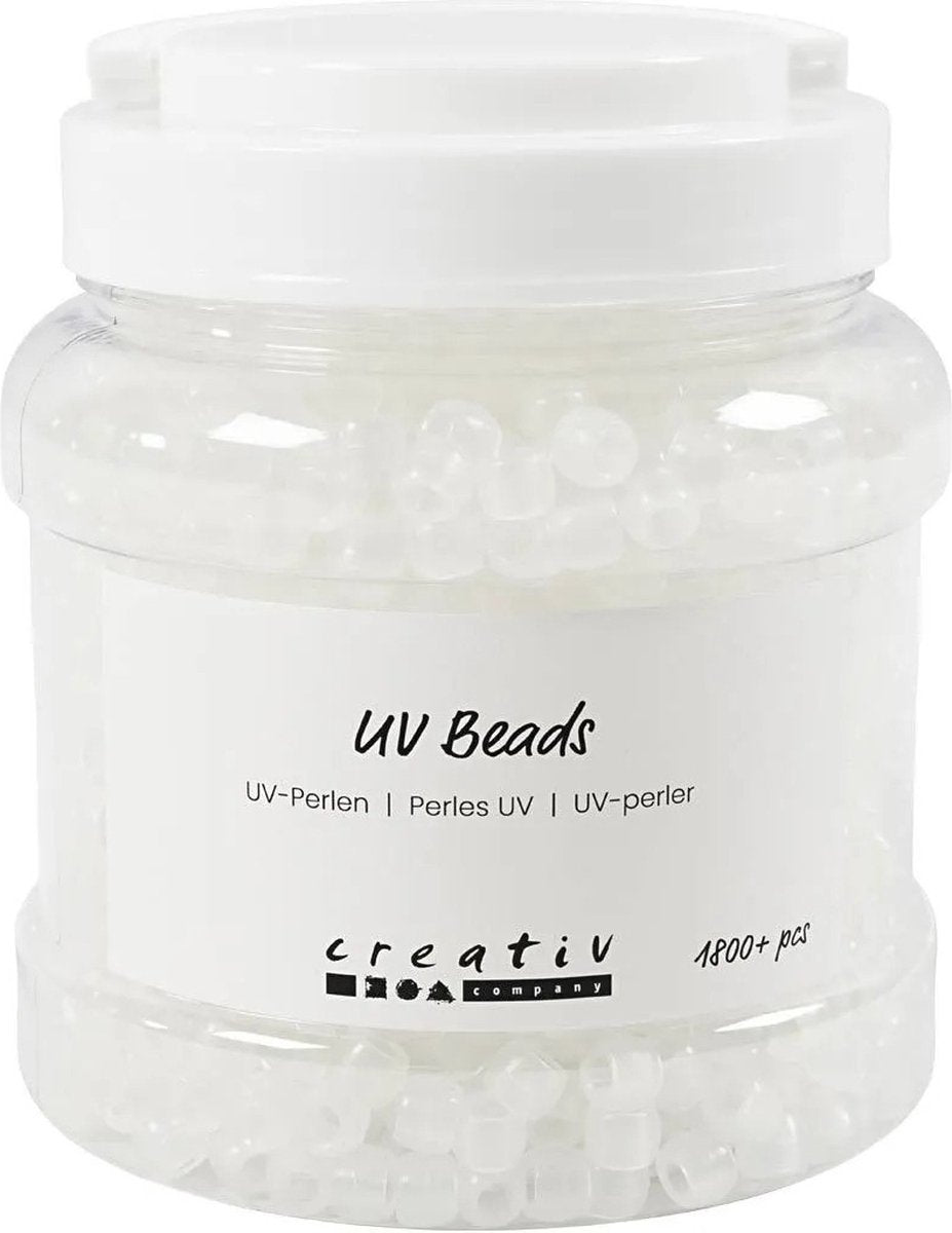 Creativ virksomhed https: www.cchobby.nl uv-beads-l-6-mm-d-8-mm-hole size-4-mm-approx-1800-piece-various-colors-320-gr-700-ml-1-box