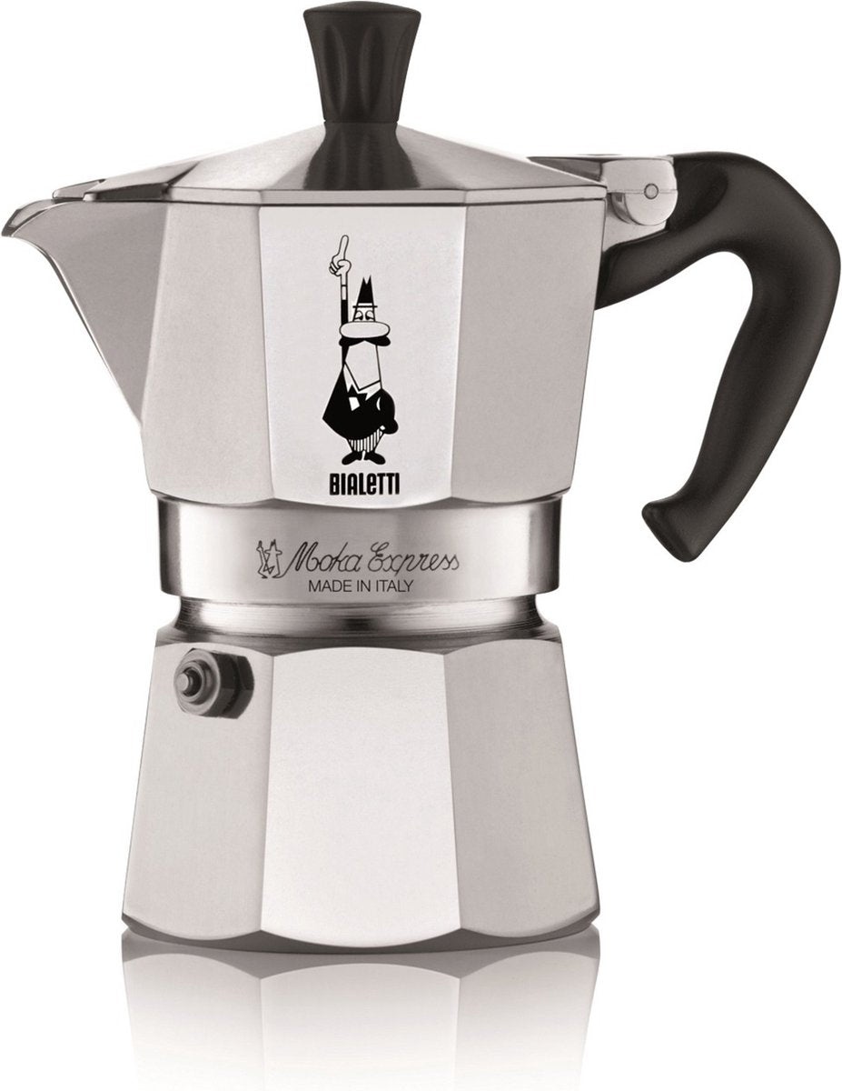 Bialetti moka express - perkolator - 3 kopper - aluminium