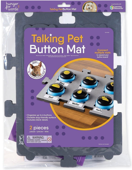 Sult efter ord, der taler Pet Button Mat