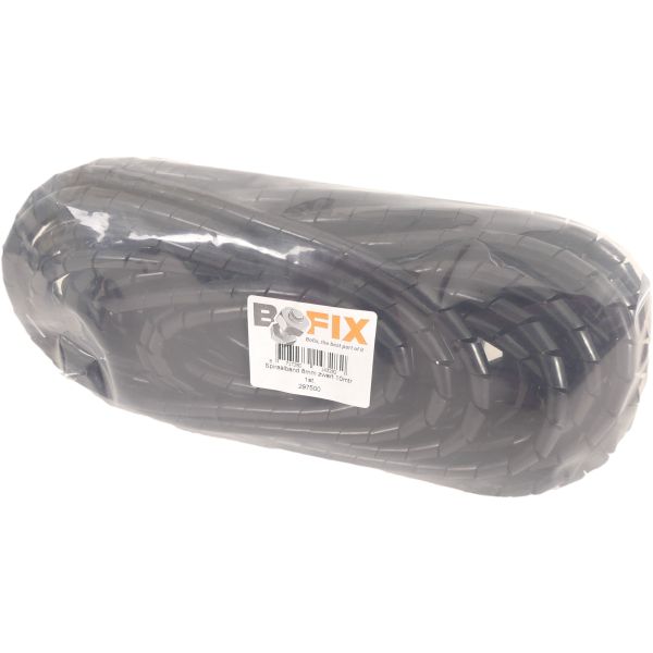 Bofix Cable FrameBeschermer Spiral - 8mm 10 meter - Sort