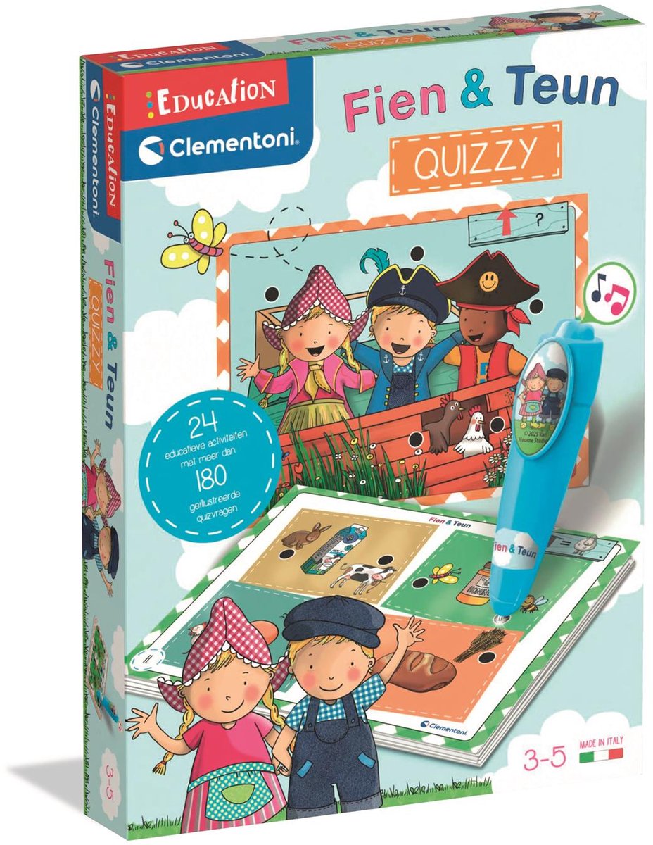 Clementoni uddannelse - læringsspil fien og teun quizzy
