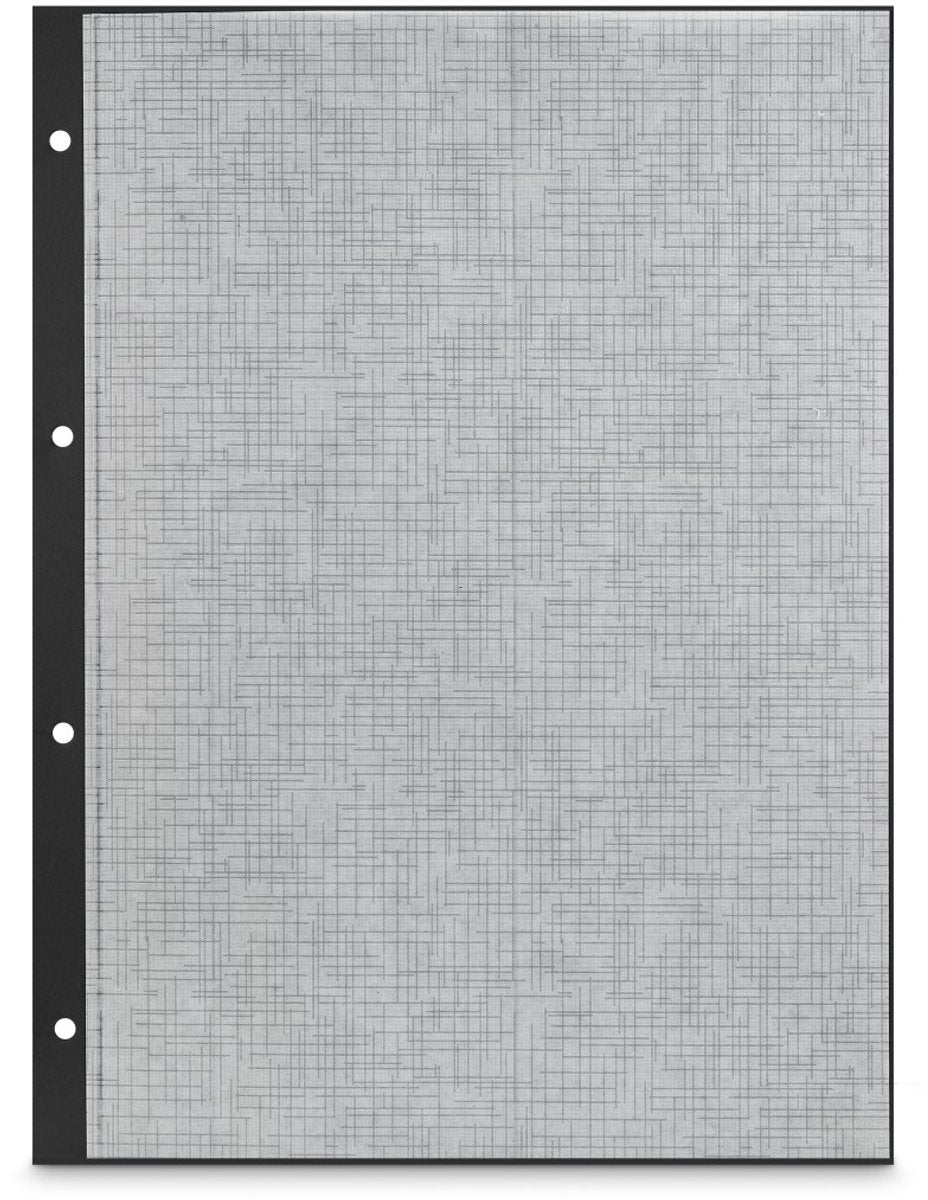 Hama fotopap med glasin, 23,3 x 31 cm, perforeret, 25 ark, sort