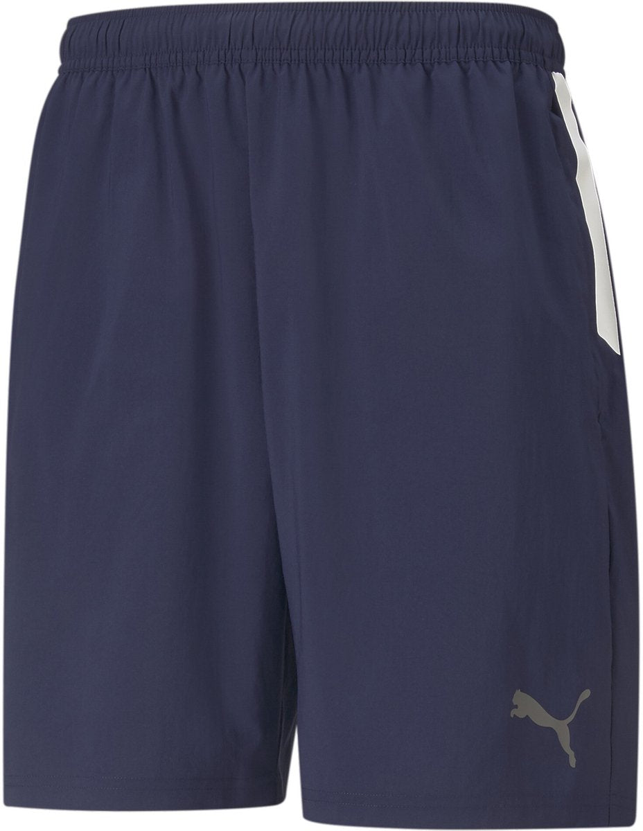 Puma teamliga sideline shorts herre sportsbukser - peacoat - sort - hvid
