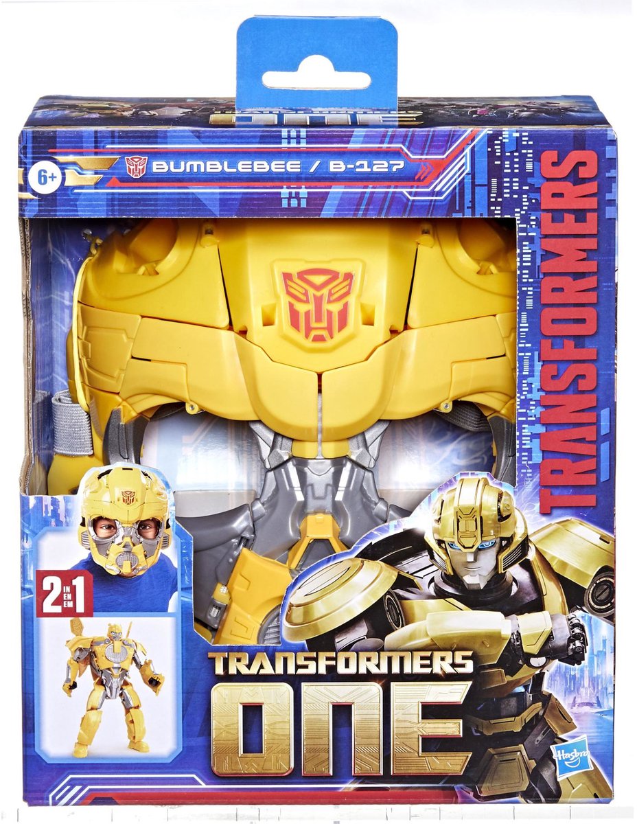 Transformers en 2-i-1 humlebi b-127, maske actionfigur