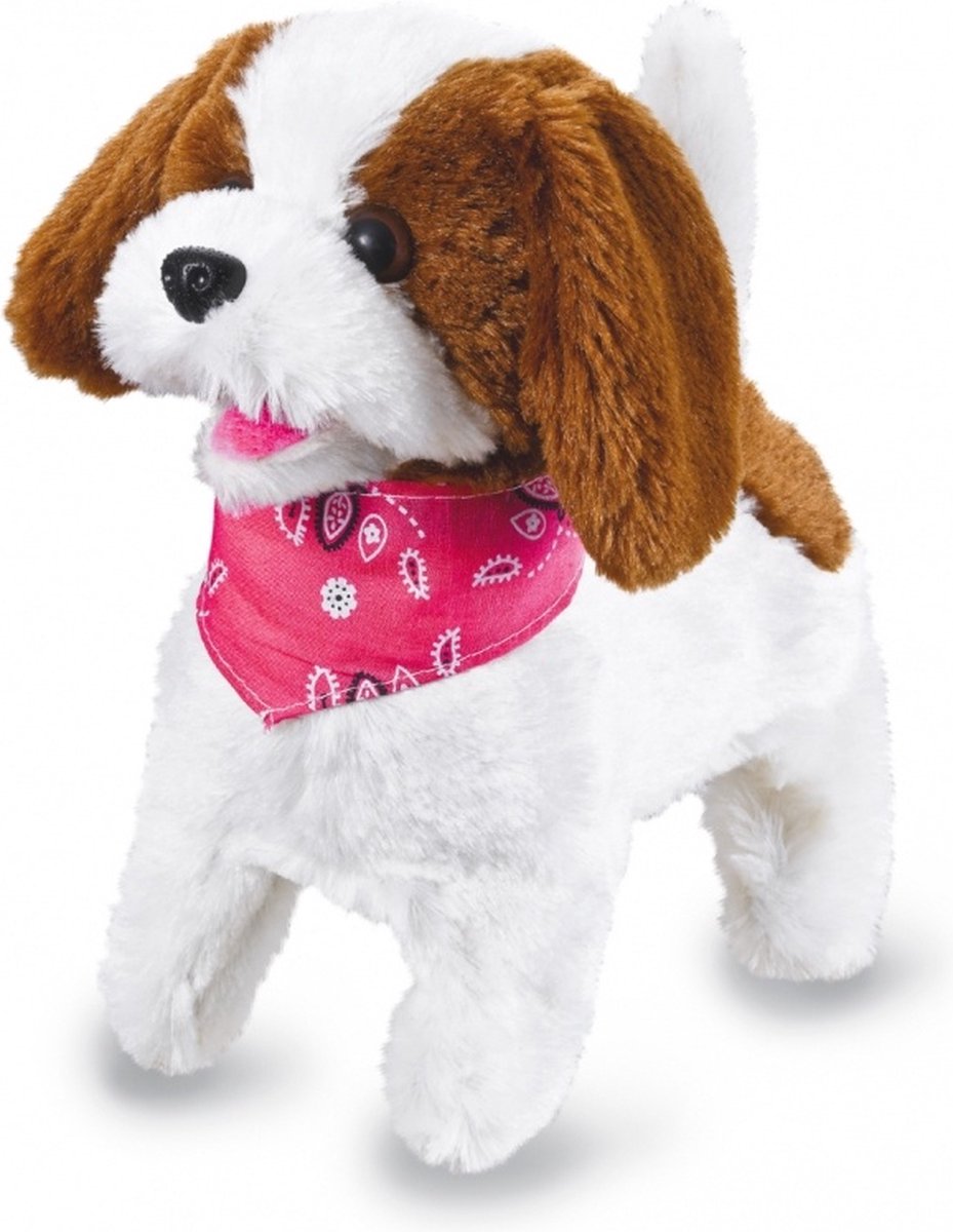 Jamara rc hund hvid brun junior 22 cm