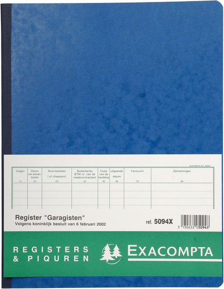 Exacompta piqure 32x25 garager 80 bl - assorteret - 5094x